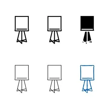 White table lamp color multipack icon vector Stock Illustration