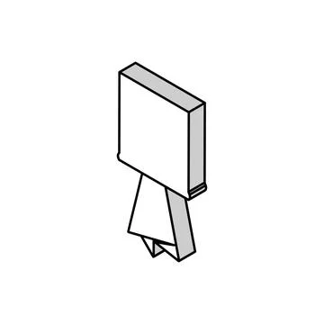 White table lamp isometric icon vector illustration Illustrazione stock