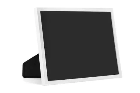 White table photo frame Stock Photos
