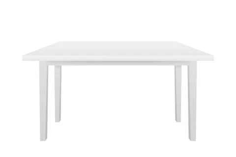 White Table, Platform, Stand. Template for Object Presentation. Vector stock  Illustrazione stock
