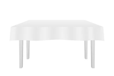 White Table, Platform, Stand. Template for Object Presentation. Vector stock  Illustrazione stock
