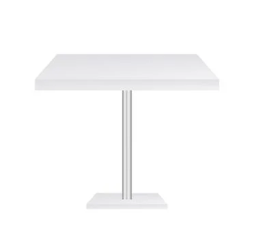 White Table, Platform, Stand. Vector illustration Ilustração Stock