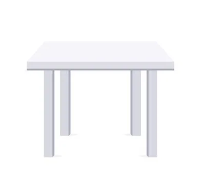 White Table, Platform, Stand. Vector illustration Illustrazione stock