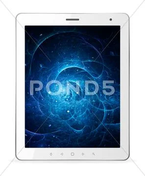 White tablet computer Stock Illustration