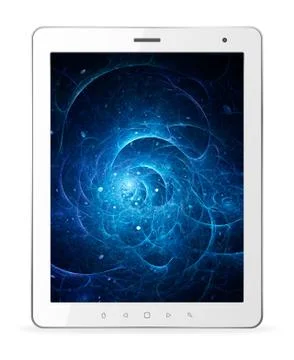 White tablet computer Illustrazione stock