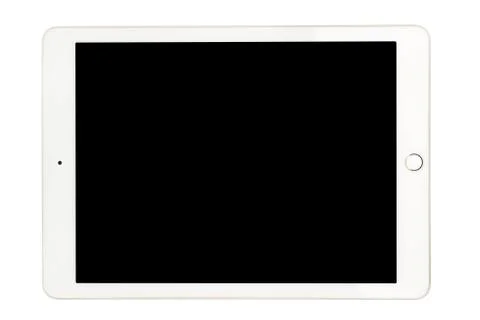 White tablet computer isolated on White background Foto stock