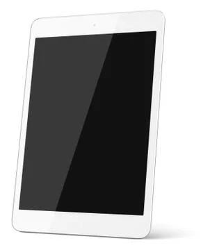 White tablet computer Stock Photos
