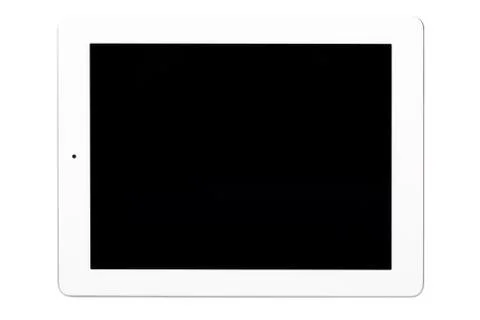 White Tablet Pc Isolated Stock Photos