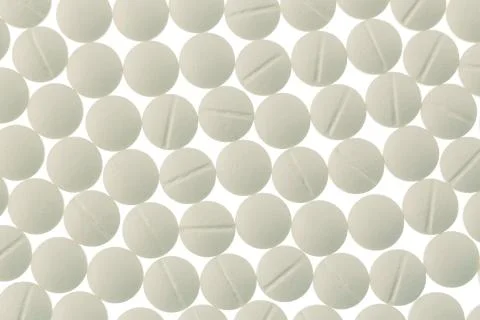 White tablets in abundance Stock Photos