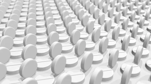 White tablets Stock Footage 60702747