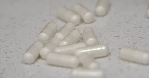 White tablets  Stock Footage 72996882