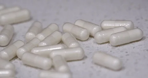 White Tablets Stock Footage 72997242