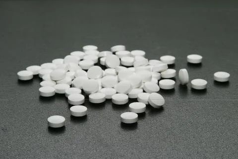 White tablets Stock Photos