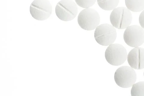 White tablets 스톡 사진