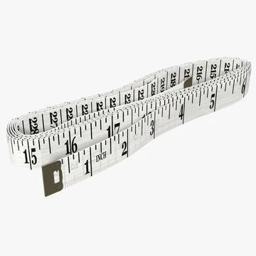 Tailor measuring tape 02 3D model