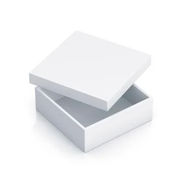White tall box. Stock Illustration