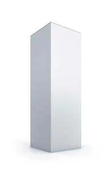 White tall box. Stock Illustration