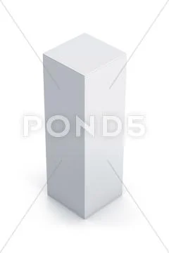 White tall box. Stock Illustration