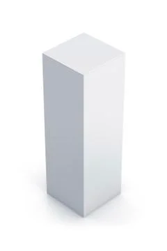 White tall box. Stock Illustration