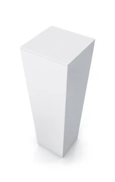 White tall box. Stock Illustration