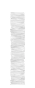 White tall paper stack Illustrazione stock