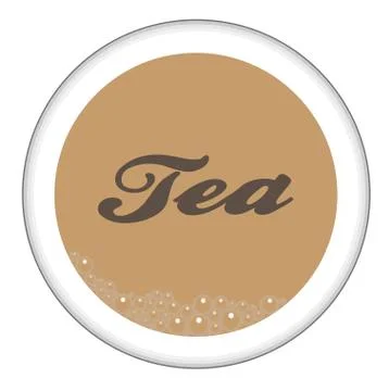 White Tea Mug Icon Stock Illustration