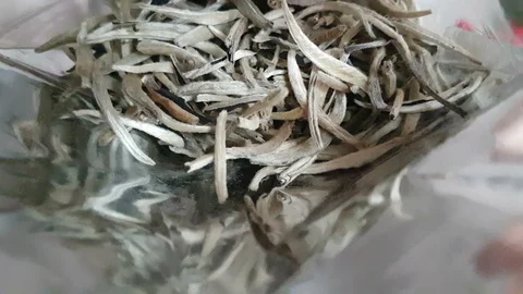 White tea in the package 스톡 동영상 121402495