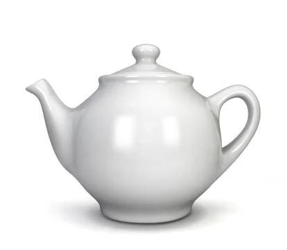 White teapot Stock Illustration