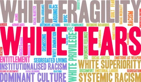 White Tears Word cloud Stock Illustration