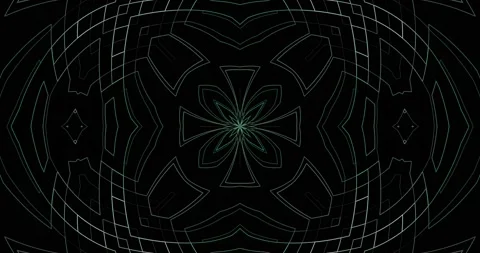 White Tech Lines Abstract Geometric Patterns Black Background Loop Stock Footage 157394083