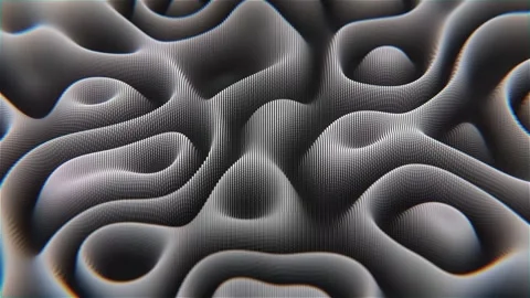 White Tech Wave Loop Animation Stockbeeldmateriaal 309548289