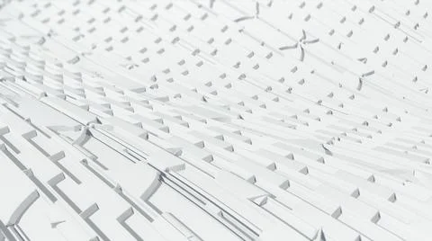 White Techno Background Stock Illustration