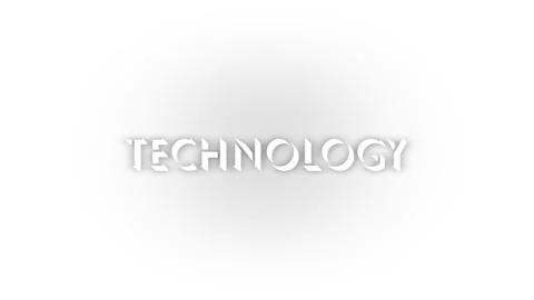White technology icon with shadow isolated on white background. Stock Footage 205586735