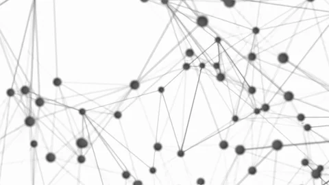 White Technology Loop Animation Plexus Stock Footage 120697274