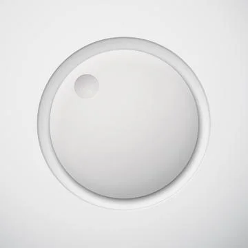 White Technology Music Button Stock Illustration
