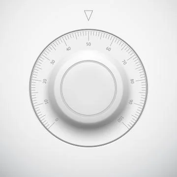 White Technology Music Button Stock Illustration