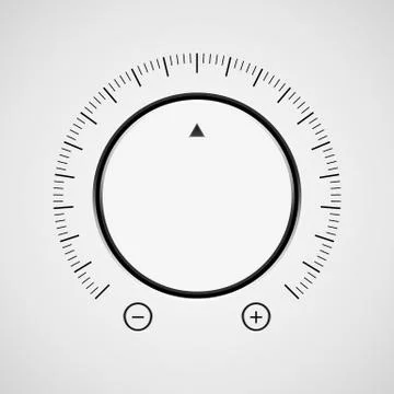 White Technology Music Button Stock Illustration