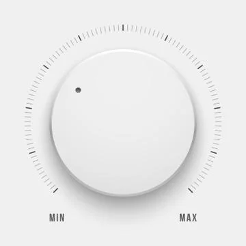 White Technology Music Button Stock Illustration