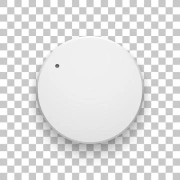 White Technology Music Button Stock Illustration