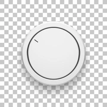 White Technology Music Button Stock Illustration