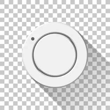 White Technology Volume Knob Stock Illustration