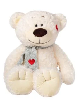 White teddy bear Stock Photos