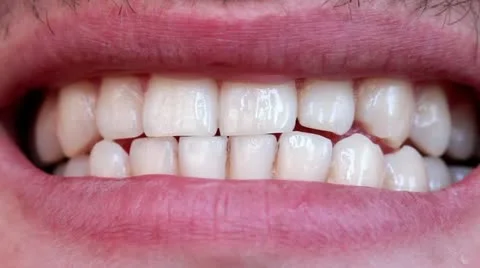 White teeth Stock Footage
