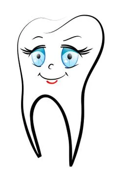 White teeth 스톡 일러스트