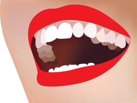 White teeth Stock Illustration