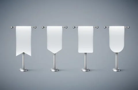 White template flags Illustration