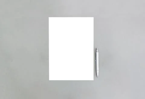 White template on a gray background. Place for text. Minimalism. Stock Photos