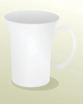 White template mug Stock Illustration