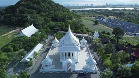 White temple in Pattaya Stock-Footage 244832583