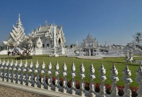 The White Temple Stock Photos